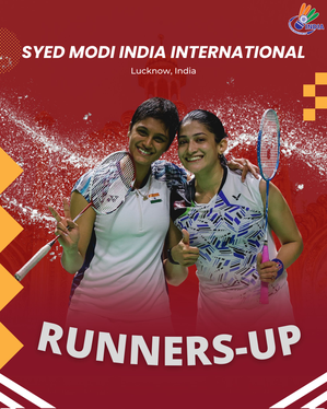 The Indian women's doubles pair of Tanisha Crasto and Ashwini Ponnappa finished runner-up in the Syed Modi International Badminton Championship 2023 in Lucknow on Sunday.