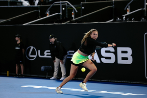 Amanda Anisimova of the United States returned to the WTA Tour with victory over Anastasia Pavlyuchenkova in Auckland, New Zealand on Monday. Photo credit: WTA Tour