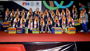 Motivated USA women reach Ranchi, eyes strong showing in the FIH Hockey Olympic Qualifiers Ranchi 2024 in Ranchi, Jharkhand on Thursday. Photo credit: Hockey India