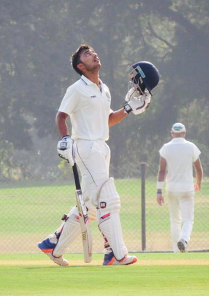 Hyderabad's Tanmay Agarwal slams fastest First-Class triple hundred against Arunachal Pradesh in Round Four of Ranji Trophy match at the NexGen Cricket Ground in Hyderabad on Friday. 