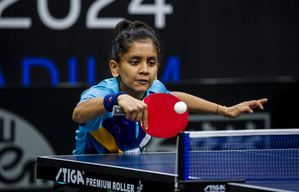  India's Sreeja advances into quarterfinal while Manika Batra loses in pre-quarterfinals of the World Table Tennis (WTT) Star Contender Goa 2024 at the Peddem Indoor Stadium in Mapusa, Goa, on Saturday. Photo credit: WTT