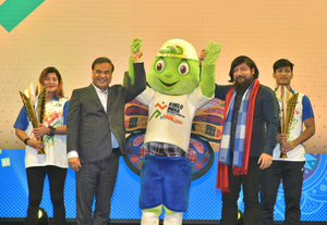 Himanta Biswa Sarma launches mascot for the Khelo India University Games 2023 