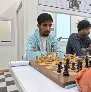 Sanjeev Mishra upsets Amardeep Bartakke to claim pole position after fifth round in All-India Grand Prix Chess Series in Mumbai on Saturday. 