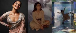 Shriya Saran shows her classical dance moves at digital art museum in Dubai