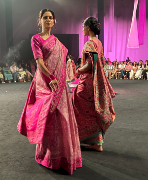 LFW x FDCI: Gaurang brings back forgotten embroideries ‘Mochi, Kasuti, Petite Point’ with exquisite show