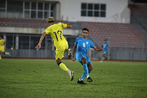 India U23 draw with Malaysia in second friendly tie in Kuala Lumpur on Monday.