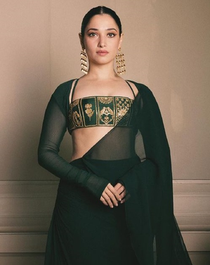 Tamannaah Bhatia exudes 'green flag energy' as she promotes horror drama 'Aranmanai 4'
