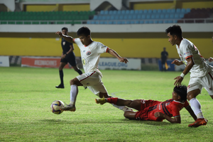 Churchill Brothers score two past Aizawl FC in I-League 2023-24 at Tilak Maidan in Vasco da Gama, Goa, on Friday night. Photo credit: I-League