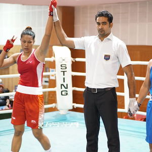 Ankushita  Boro, Nishant Dev seal spots in quarterfinals; Arundhati Choudhary also advances to Round of 16 in 2nd Boxing World Qualifiers for Paris Olympic Games in Bangkok, Thailand on Wednesday.  Photo credit: BFI