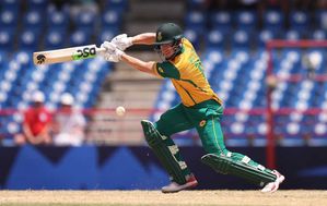 South Africa's Miller reprimanded for showing dissent at umpire's decision during Super Eight match against England in ICC Men's T20 World Cup 2024 at the Daren Sammy National Cricket Stadium in St Lucia on Friday. Photo credit: ICC