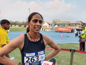 Kiran Pahal qualifies for Olympics, Gulveer improves meet record in the 63rd National Inter-state Athletics Championships 2024 in Panchkula, Haryana, on Thursday. Photo credit: AFI