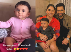 Rahul Vaidya, Disha Parmar celebrate 10 months of their 'sunshine' baby girl Navya 