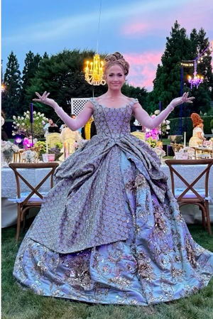 JLo throws lavish Bridgerton-themed party as she turns 55