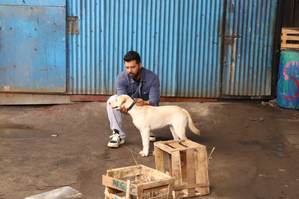 Shabir Ahluwalia on his canine colleague: Champi's demeanour makes every shoot smooth