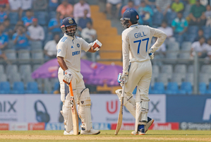 Gill, Pant hit fifties; Patel claims 5-103 as India take 28-run lead 