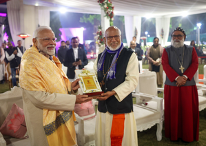PM Modi attends Christmas celebrations at Union Minister George Kurian's residence