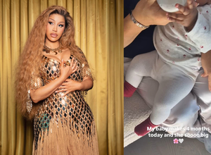 Cardi B shares video marking daughter's 4-month birthday