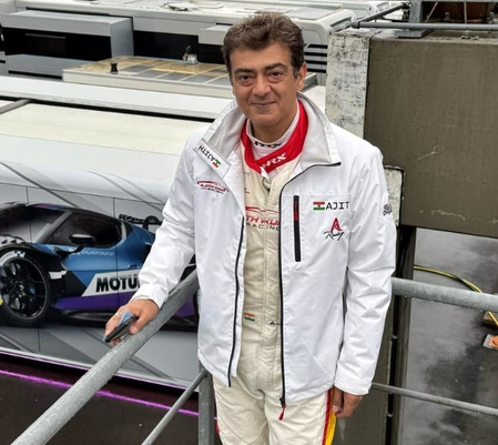 Ajith Kumar reaches Circuit De Spa in Belgium to prepare for next race