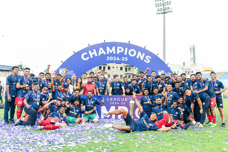 'Invincible' Diamond Harbour crowned champions after draw with Bengaluru United at the Naihati Bankimanjali Stadium in Naihat (West Bengal) on Saturday. Photo credit: I-League