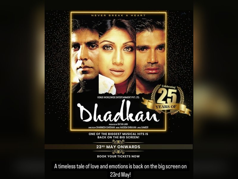 Akshay, Shilpa, Suniel celebrate re-release of ‘timeless tale of love’ ‘Dhadkan’	