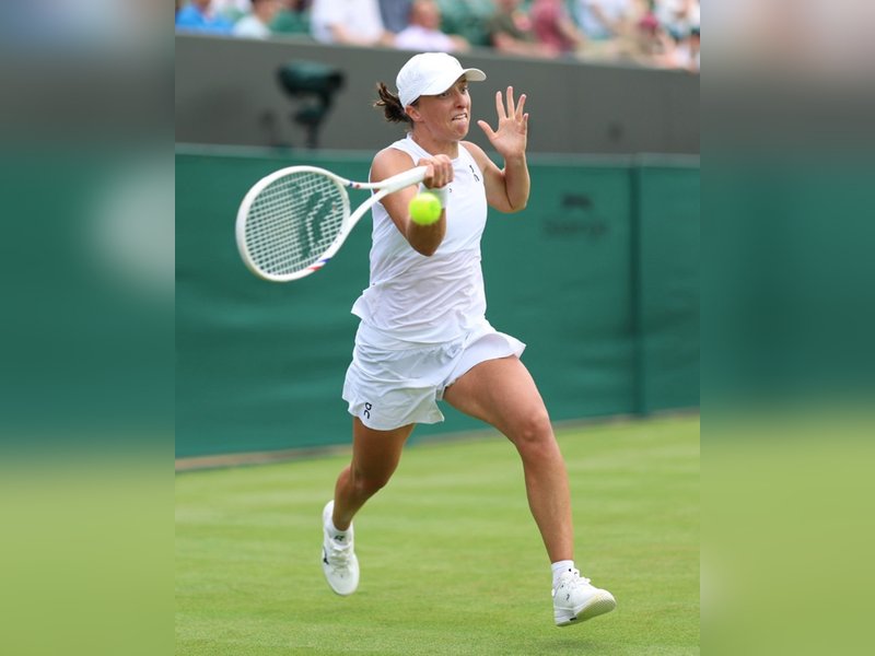Iga Swiatek surges into second round with win over Polina Kudermetova in women's singles of Wimbledon 2025 at the All-England Club in London on Tuesday. Photo credit: Wimbledon/X