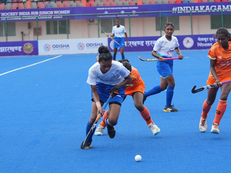 Odisha, U.P., Uttarakhand win; Jharkhand held to draw in the 15th Hockey India Sub-Junior Women's National Hockey Championship at the Marang Gomke International Hockey Stadium in Ranchi on Tuesday. Photo credit: Hockey India