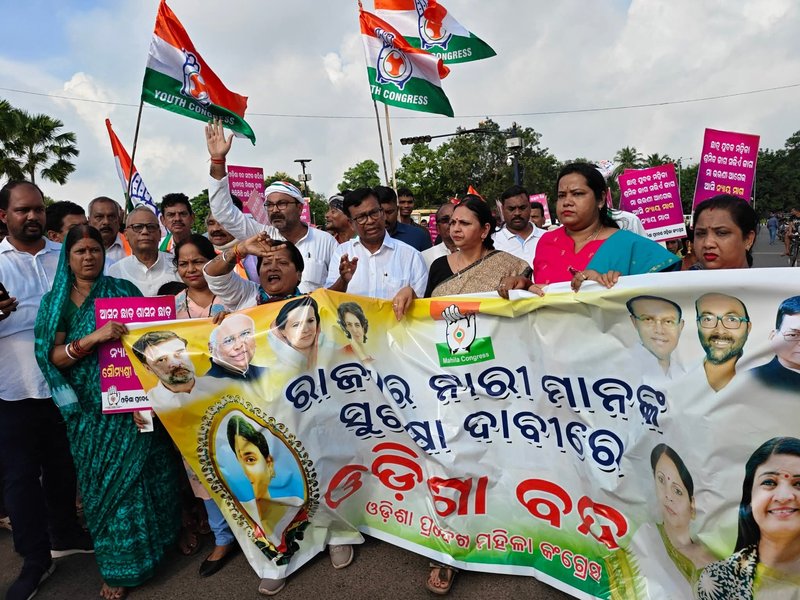 Odisha Bandh, Photo@INCOdisha