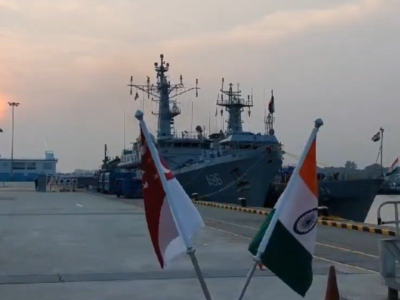 Indian Navy ships conclude Singapore visit, enhance maritime ties