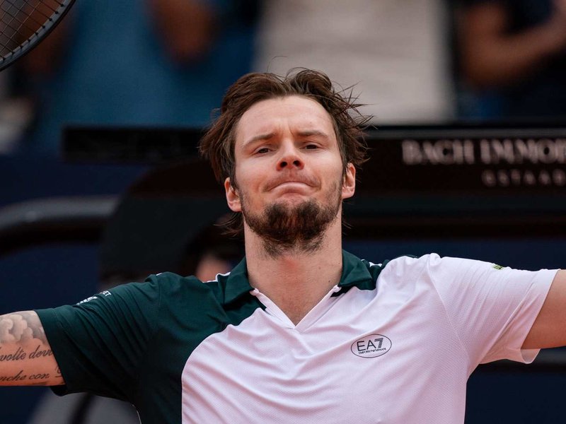Alexander Bublik beats Arthur Cazaux to reach 13th tour-level final of Swiss Open Gstaad in Switzerland on Saturday. Photo credit: ATP Tour