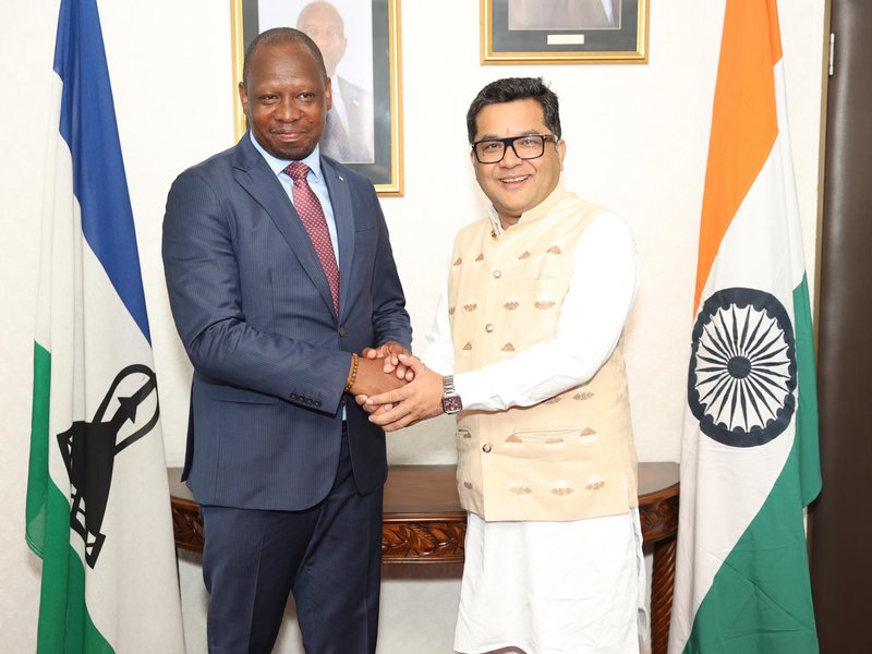MoS Margherita meets Lesotho's Foreign Minister, interacts with Indian community