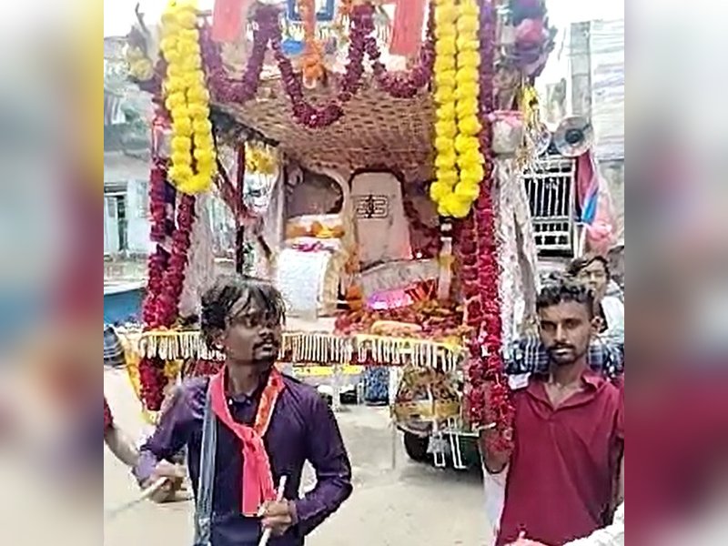 पशुपतिनाथ महादेव मंदसौर से नीमच पहुंचे कांवड़ यात्री, कई जगहों पर भव्य स्वागत