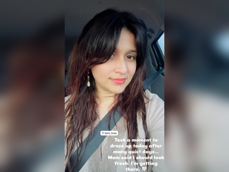 Mannara Chopra’s ‘getting there’ as she took a moment to ‘dress up after many quiet days’