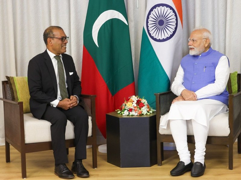 PM Modi meets Maldives former President Mohamed Nasheed, assures him of India's support for capacity building 