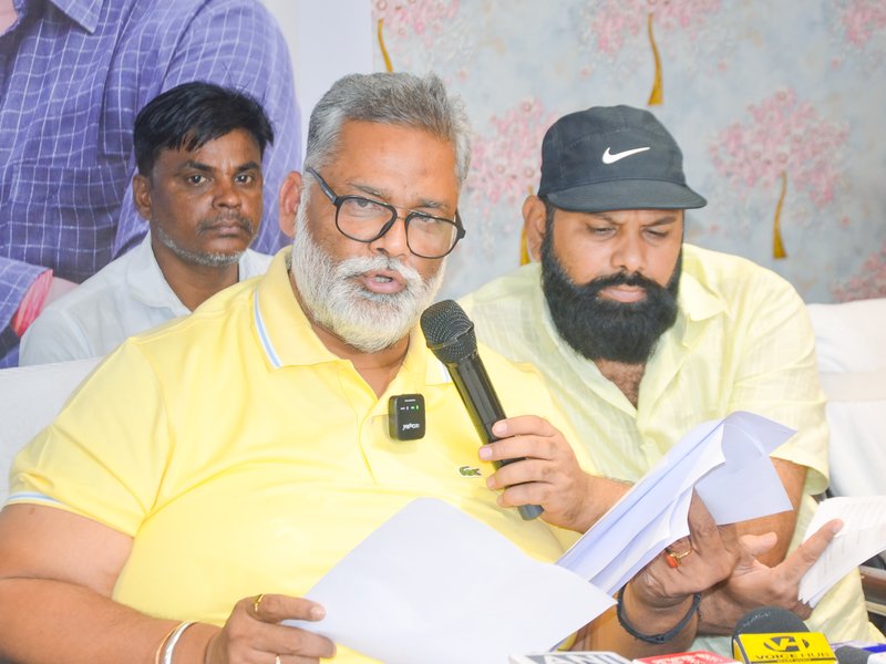 एसआईआर के पहले चरण पर बोले पप्पू यादव ‘दाल में कुछ काला’ है
