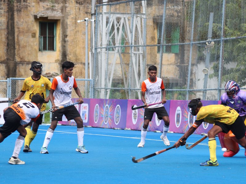 J&K, Bihar, Uttarakhand start campaigns in style in the 15th Hockey India Sub-Junior Men National Championship, which started in Chennai on Monday. Photo credit: Hockey India