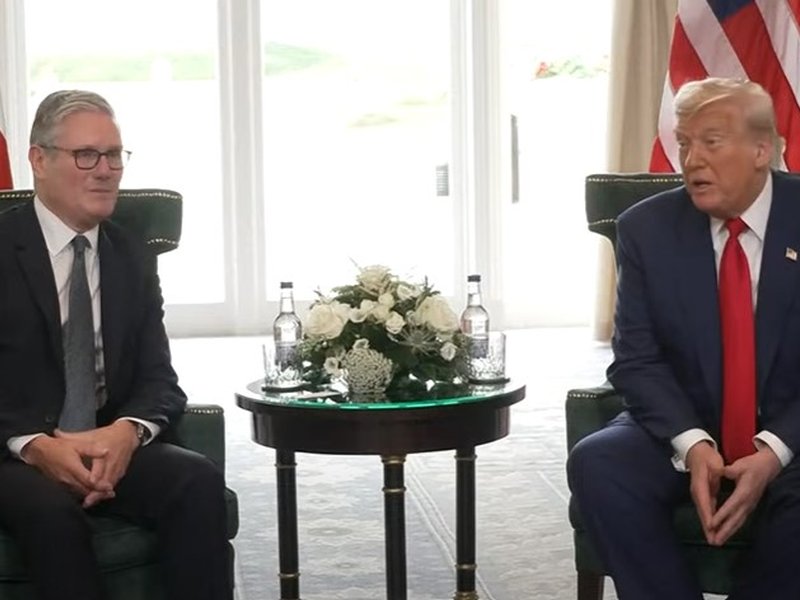 Trump, Starmer call for Gaza ceasefire, highlighting urgent humanitarian crisis