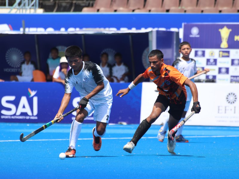 Jammu & Kashmir, Hockey Association of Bihar, Hockey Uttarakhand, Hockey Bengal, Hockey Gujarat, and Kerala Hockey win on Day 2 of the 15th Hockey India Sub Junior Men National Championship in Chennai.  Photo credit:  Hockey India