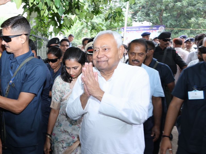 Nitish Kumar, (Photo Source : X@NitishKumar)