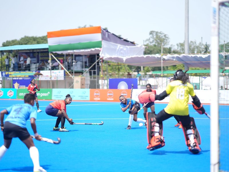 Chhattisgarh, Manipur, UP, Odisha, Punjab and Haryana win on Day 5 of the 15th Hockey India Sub Junior Men National Championship 2025 at the Mayor Radhakrishnan Hockey Stadium in Chennai on Friday. Photo credit: Hockey India