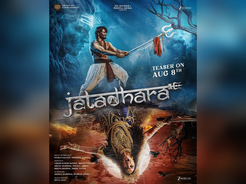 Sudheer Babu and Sonakshi Sinha don a fierce, never-seen-before avatar in first look poster of ‘Jatadhara’  