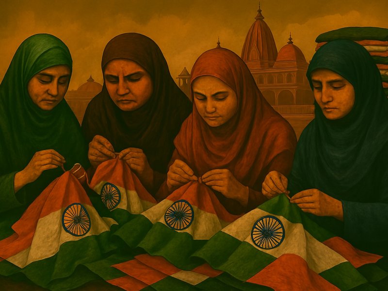 In Ayodhya, Muslim women stitch thousands of tricolours, thank PM Modi, CM Yogi for empowerment