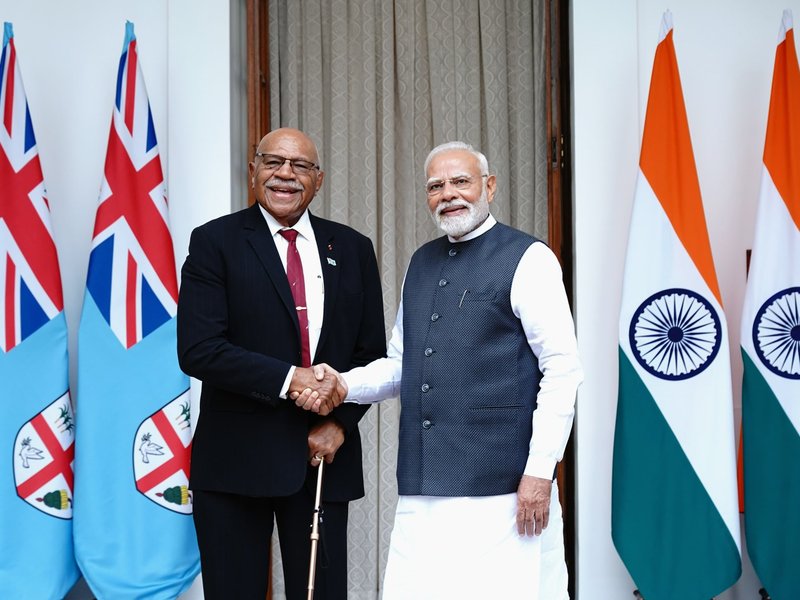PM Modi holds delegation-level talks with Fijian PM Rabuka at Hyderabad House