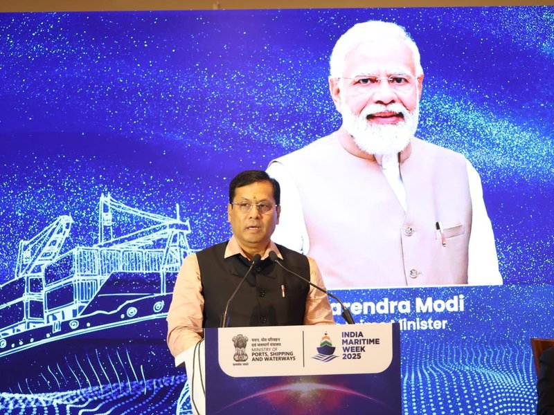 भारत ग्लोबल प्लेयर्स के लिए 1 ट्रिलियन डॉलर के समुद्री निवेश के अवसर पेश करता है : सर्बानंद सोनोवाल