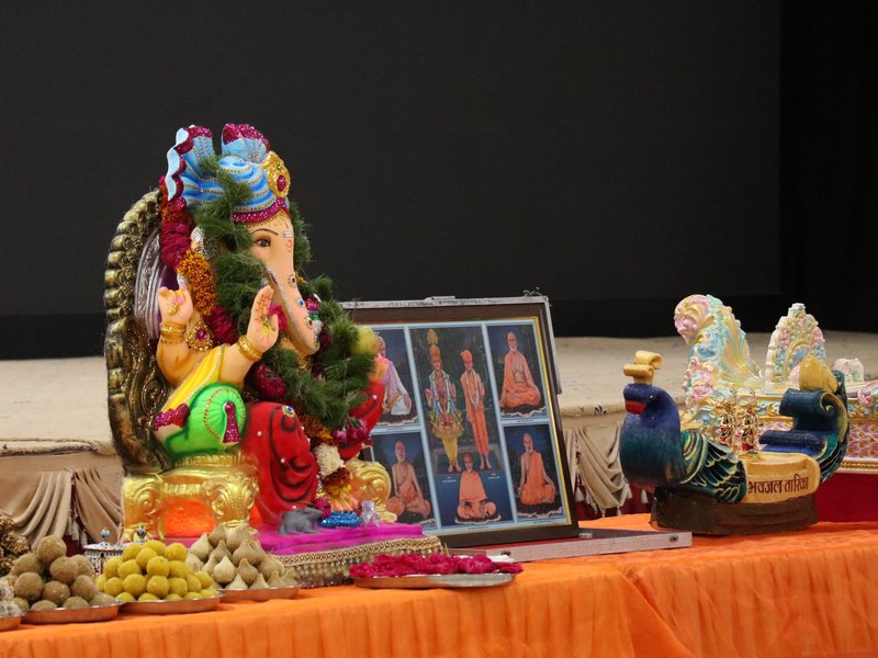 नई दिल्‍ली : अक्षरधाम मंदिर में जल-झूलनी और गणपति विसर्जन महोत्सव मनाया गया