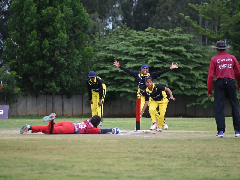 India Red and India Orange enter final of Women’s T20 Cricket Tournament for the Blind 2025 in Bengaluru. Photo credit: CABI