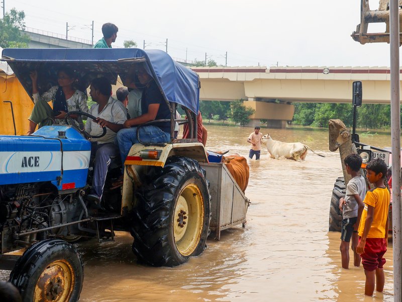 Heavy flooding in Delhi; relief camps set up in affected areas