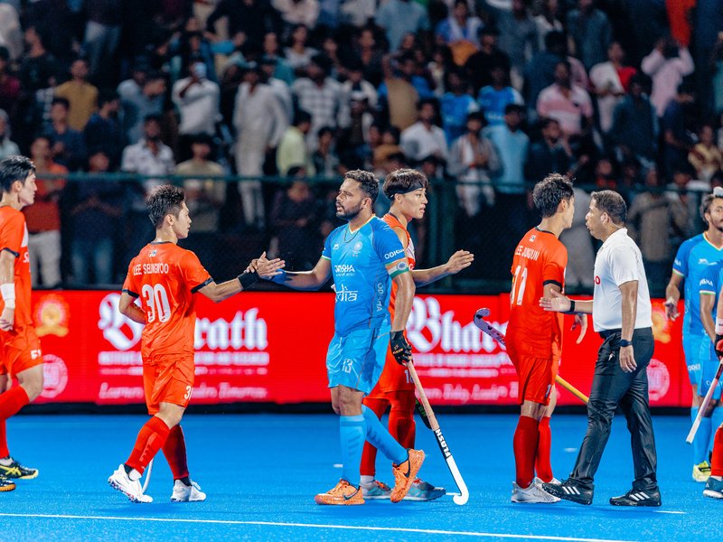 India draw 2-2 against Korea in Super 4s in Men’s Asia Cup Rajgir 2025 in Rajgir, Bihar on Wednesday. Photo credit: Hockey India