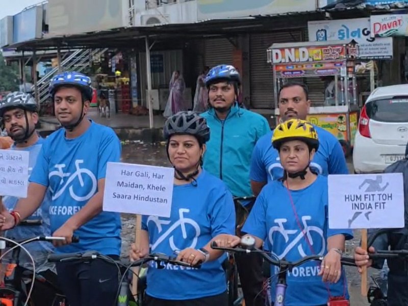 अरावली जिला प्रशासन ने 'संडे ऑन साइकिल' कार्यक्रम का आयोजन किया