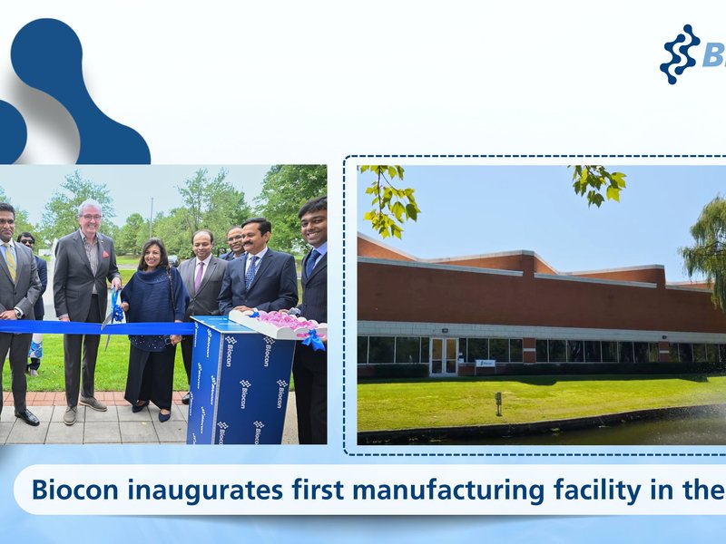 Indian drug maker Biocon opens first manufacturing plant in US