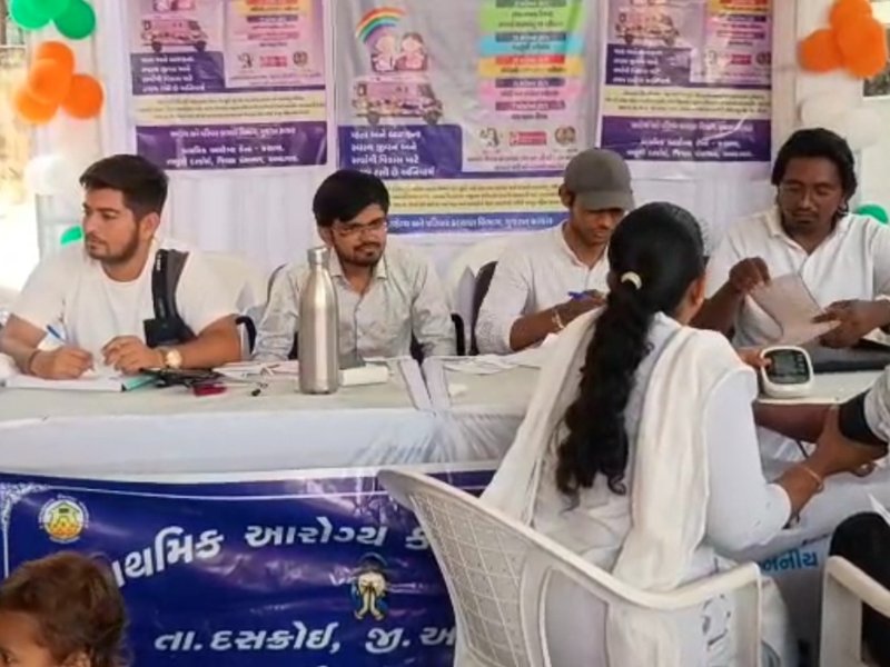 Patients getting improved healthcare facilities at Kanbha Health Centre in Ahmedabad under Ayushman Bharat scheme